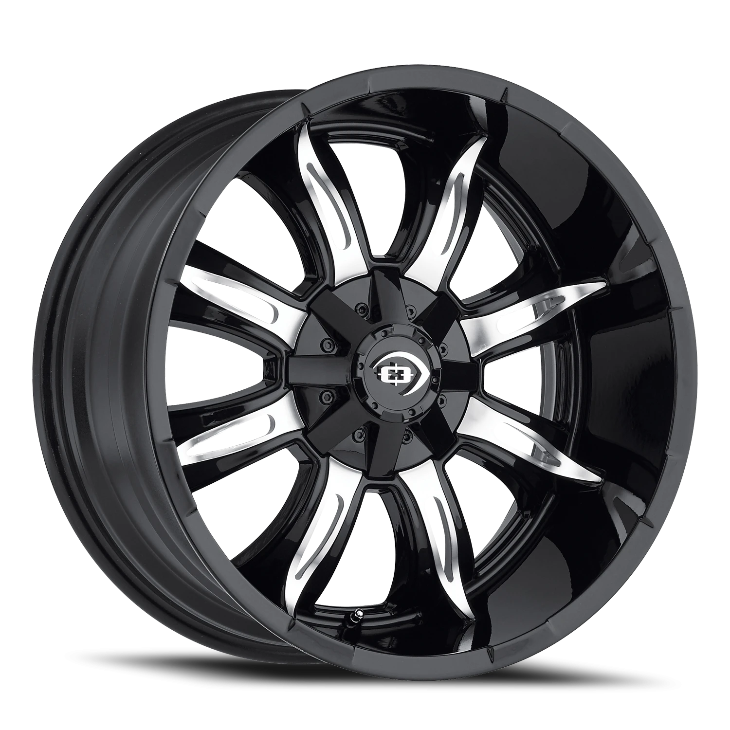 Vision Manic 17X9 Gloss Black Machined Face Wheel