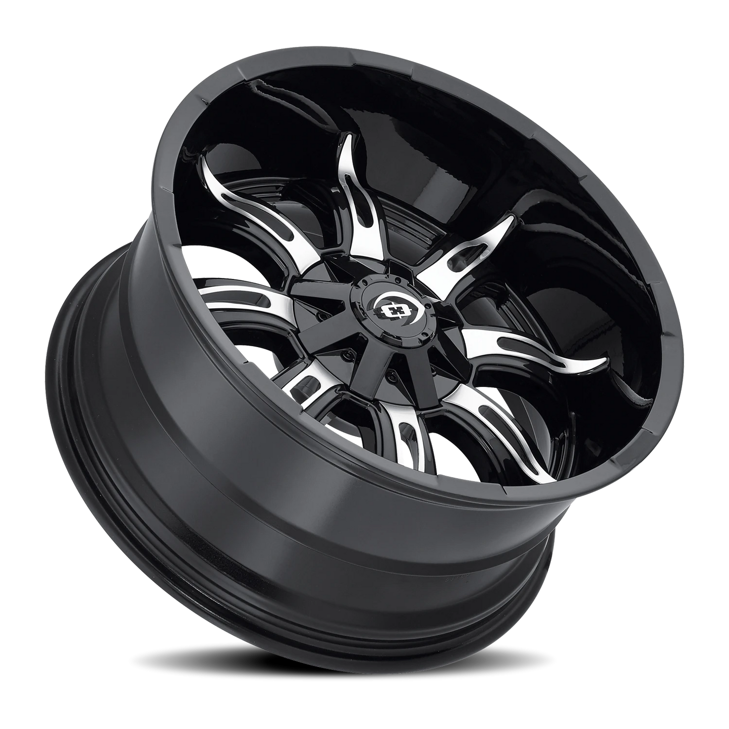 Vision Manic 17X9 Gloss Black Machined Face Wheel