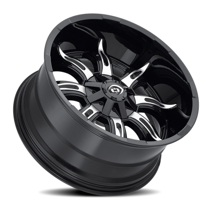 Vision Manic 18X9 Gloss Black Machined Face Wheel