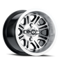 Vision Spirit 12X8 Gloss Black Mirror Machined Face Wheel