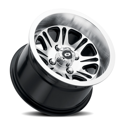 Vision Spirit 12X8 Gloss Black Mirror Machined Face Wheel