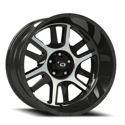 Vision Split 18X9 Gloss Black Machined Face Wheel