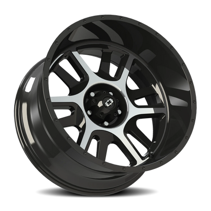 Vision Split 18X9 Gloss Black Machined Face Wheel