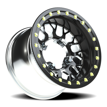 Vision Nocc 15X6 Gloss Black Milled Spoke Wheel