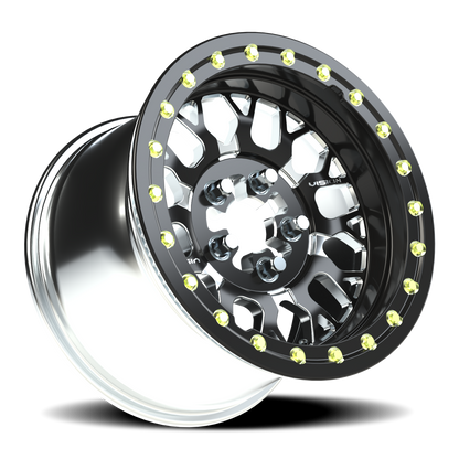 Vision Noc 15X10 Gloss Black Milled Spoke Wheel