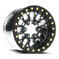 Vision Nocc 15X6 Gloss Black Milled Spoke Wheel