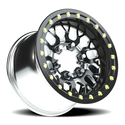 Vision -NC 15X10 Gloss Black Milled Spoke Wheel