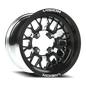Vision Nocc 15X6 Gloss Black Milled Spoke Wheel