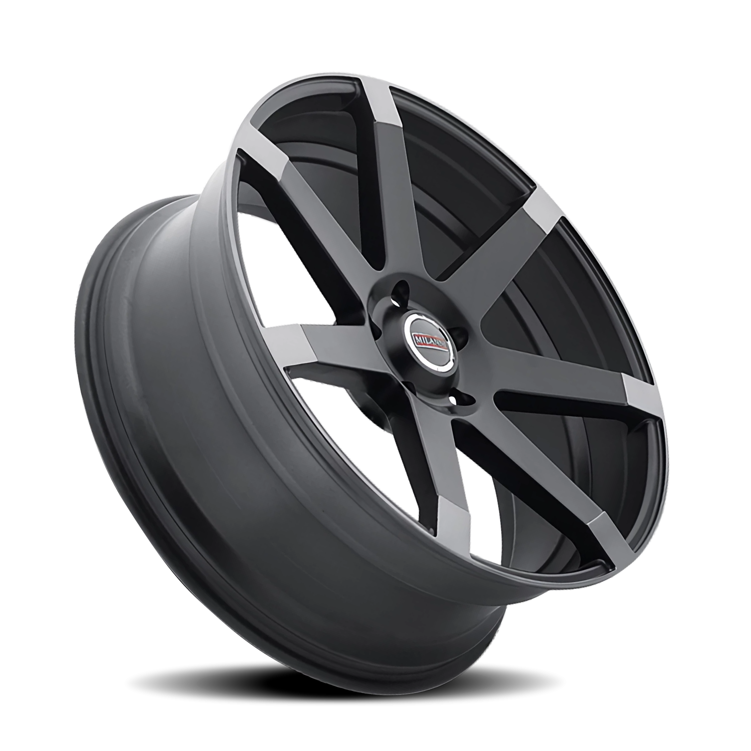 Vision Sultan 20X9 Matte Black w\Anthracite Spoke Ends Wheel
