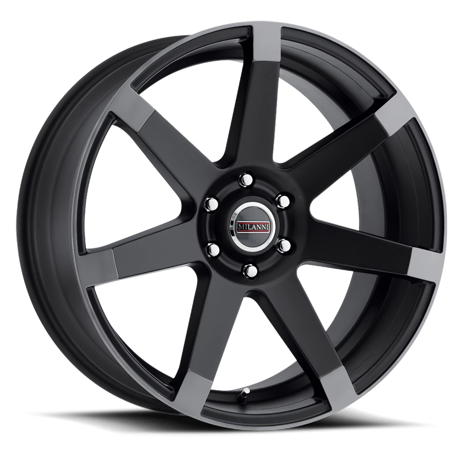 Vision Sultan 17X8 Matte Black w\Anthracite Spoke Ends Wheel