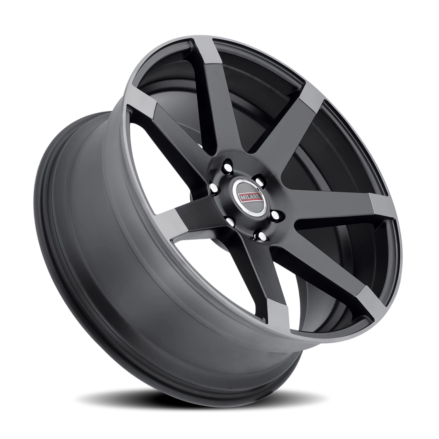 Vision Sultan 17X8 Matte Black w\Anthracite Spoke Ends Wheel