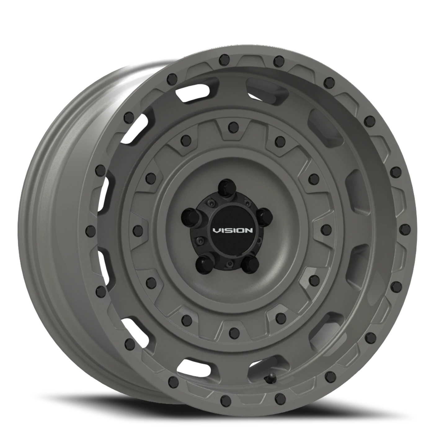 Vision Tactical 17X10 Thrashed Gun Metal Wheel