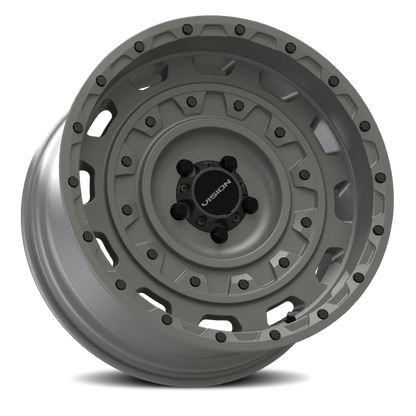 Vision Tactical 17X10 Thrashed Gun Metal Wheel