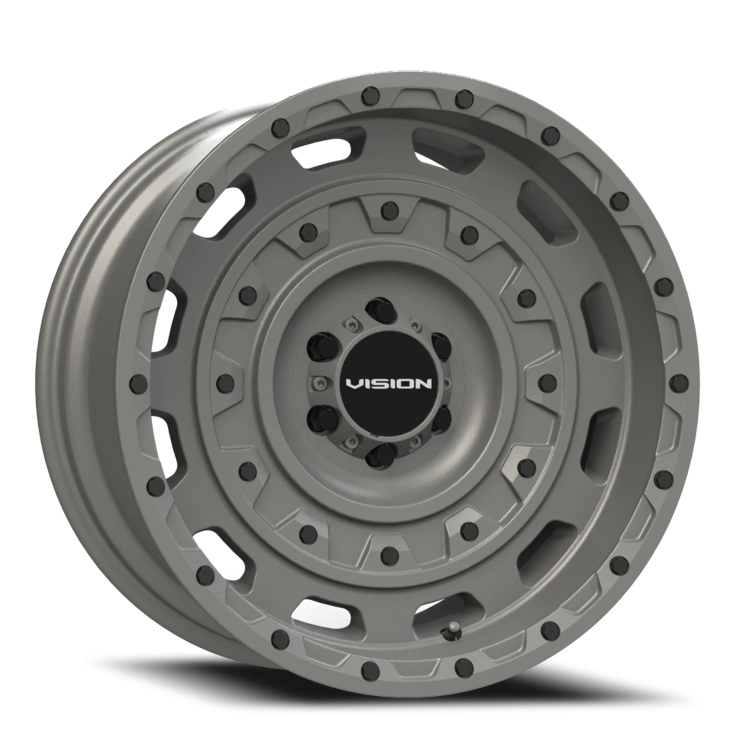 Vision Tactical 20X9.5 Thrashed Gun Metal Wheel