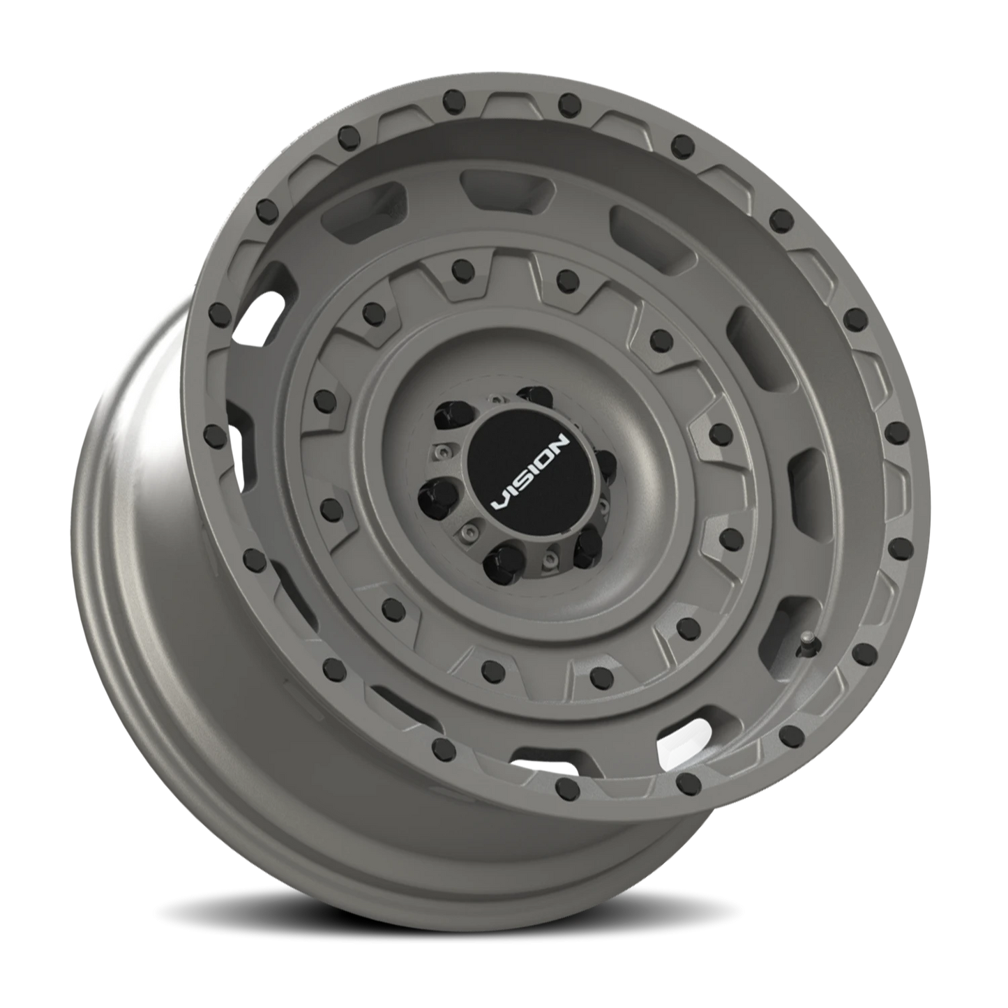 Vision Tactical 20X12 Thrashed Gun Metal Wheel