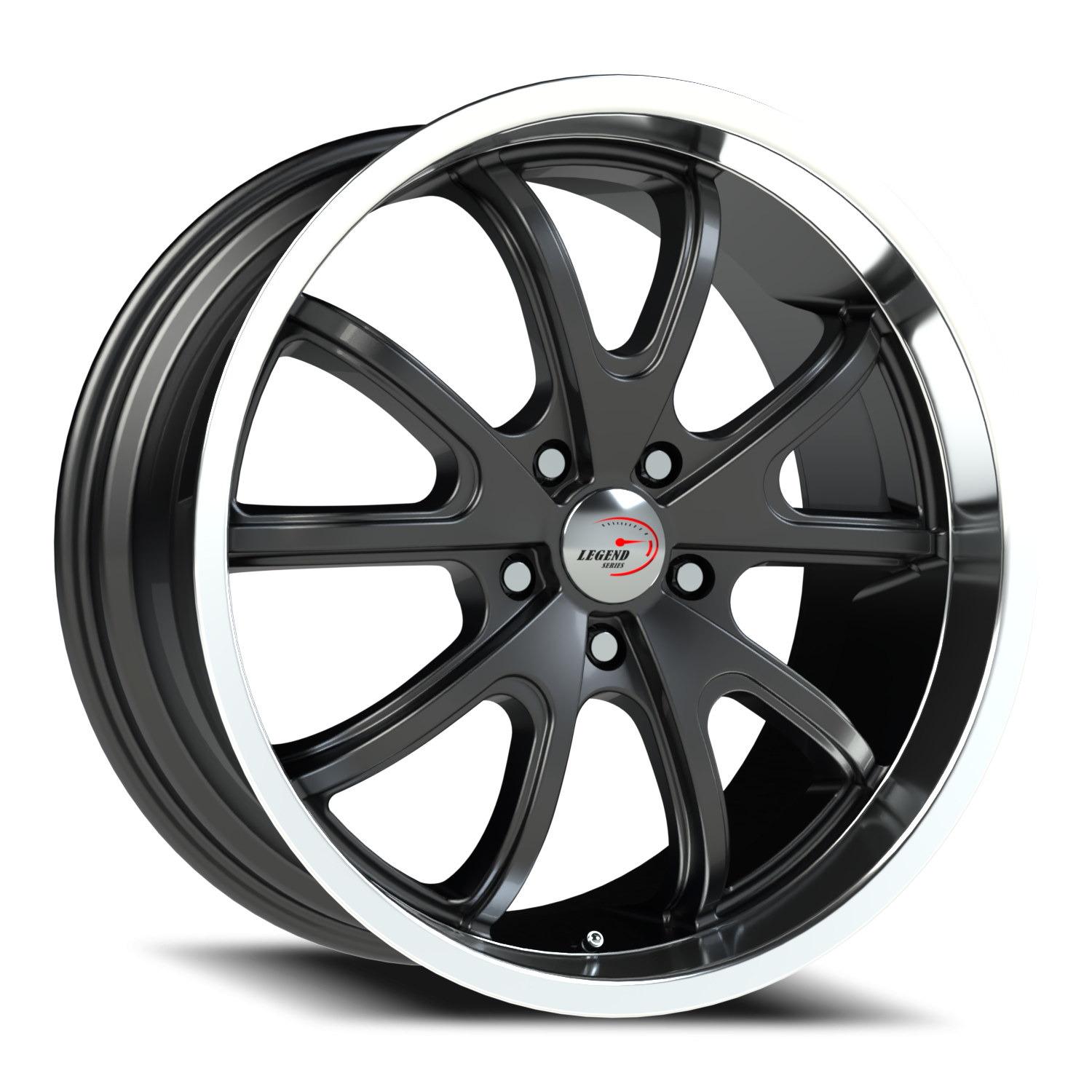 Vision Torque 18X9.5 Gunmetal Machined Lip Wheel