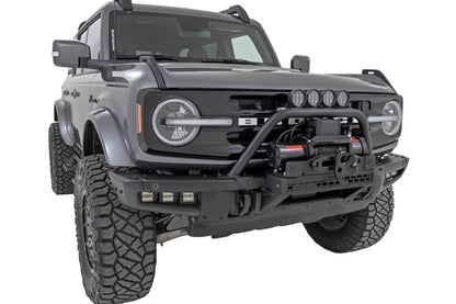 Safari Bar | 3.5" Round LED (Quad) | Black | Amber DRL | OE Modular Steel | Ford Bronco (21-26)