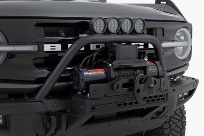 Safari Bar | 3.5" Round LED (Quad) | Black | Amber DRL | OE Modular Steel | Ford Bronco (21-26)