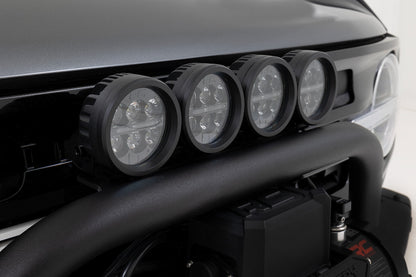 Safari Bar | 3.5" Round LED (Quad) | Black | Amber DRL | OE Modular Steel | Ford Bronco (21-26)