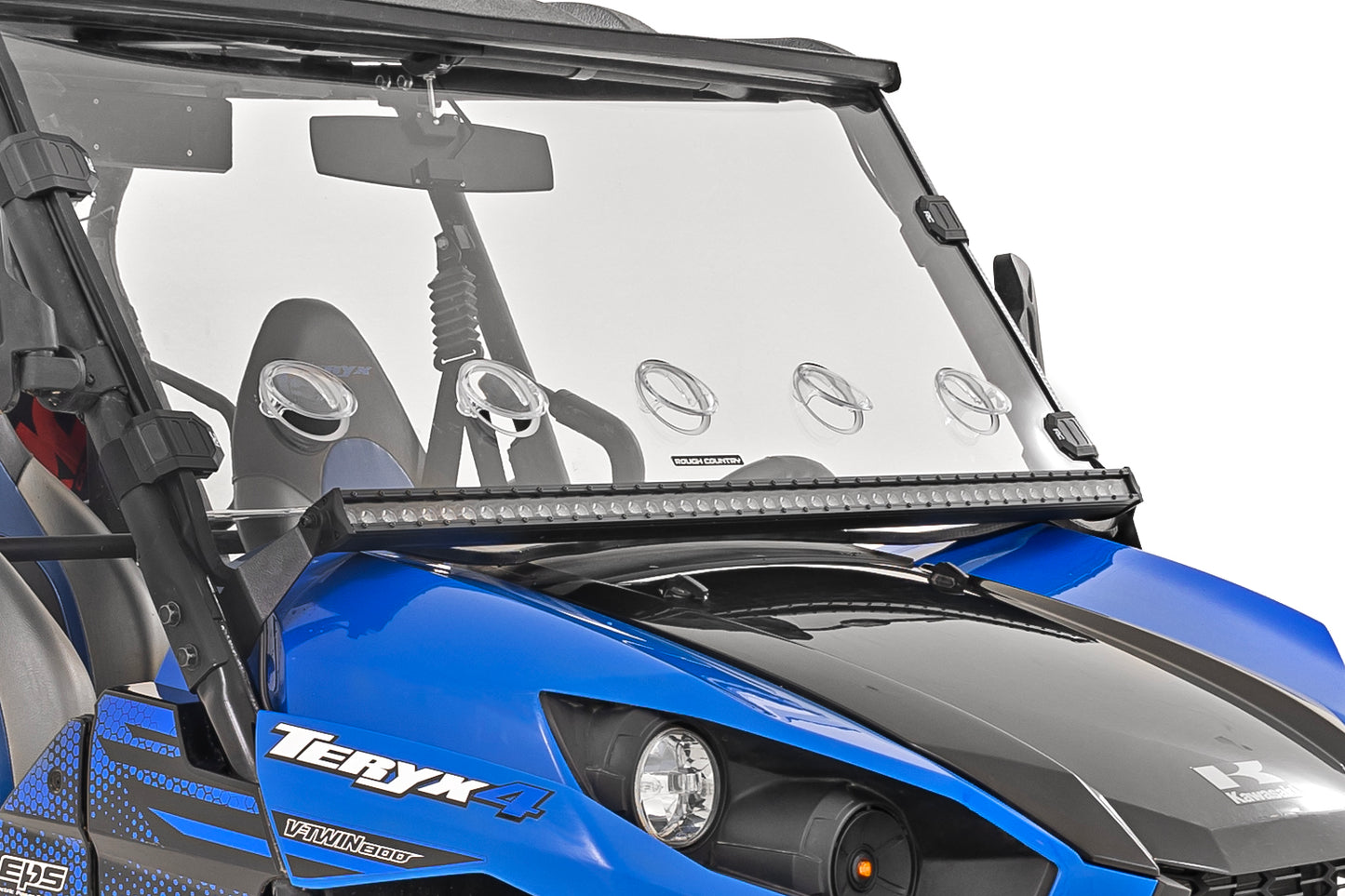 LED Light Kit | Cage Mount | 50" Black Single Row | Kawasaki Teryx 1000/Teryx 800