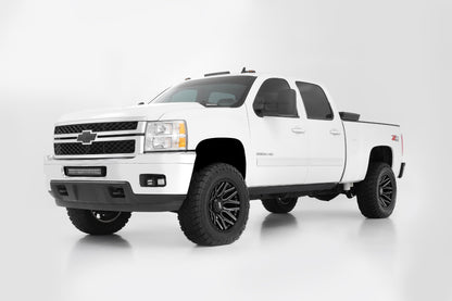 Rough Country 95 Series Wheel | One-Piece | Gloss Black Machined | 20x10 | 8x180 | -19mm