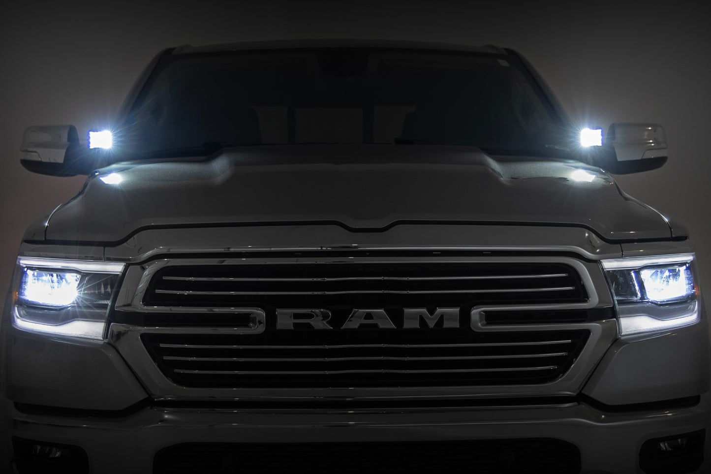 LED Light Kit | Ditch Mount | 2" Black Pair | Spot | Ram 1500 2WD/4WD (19-26)
