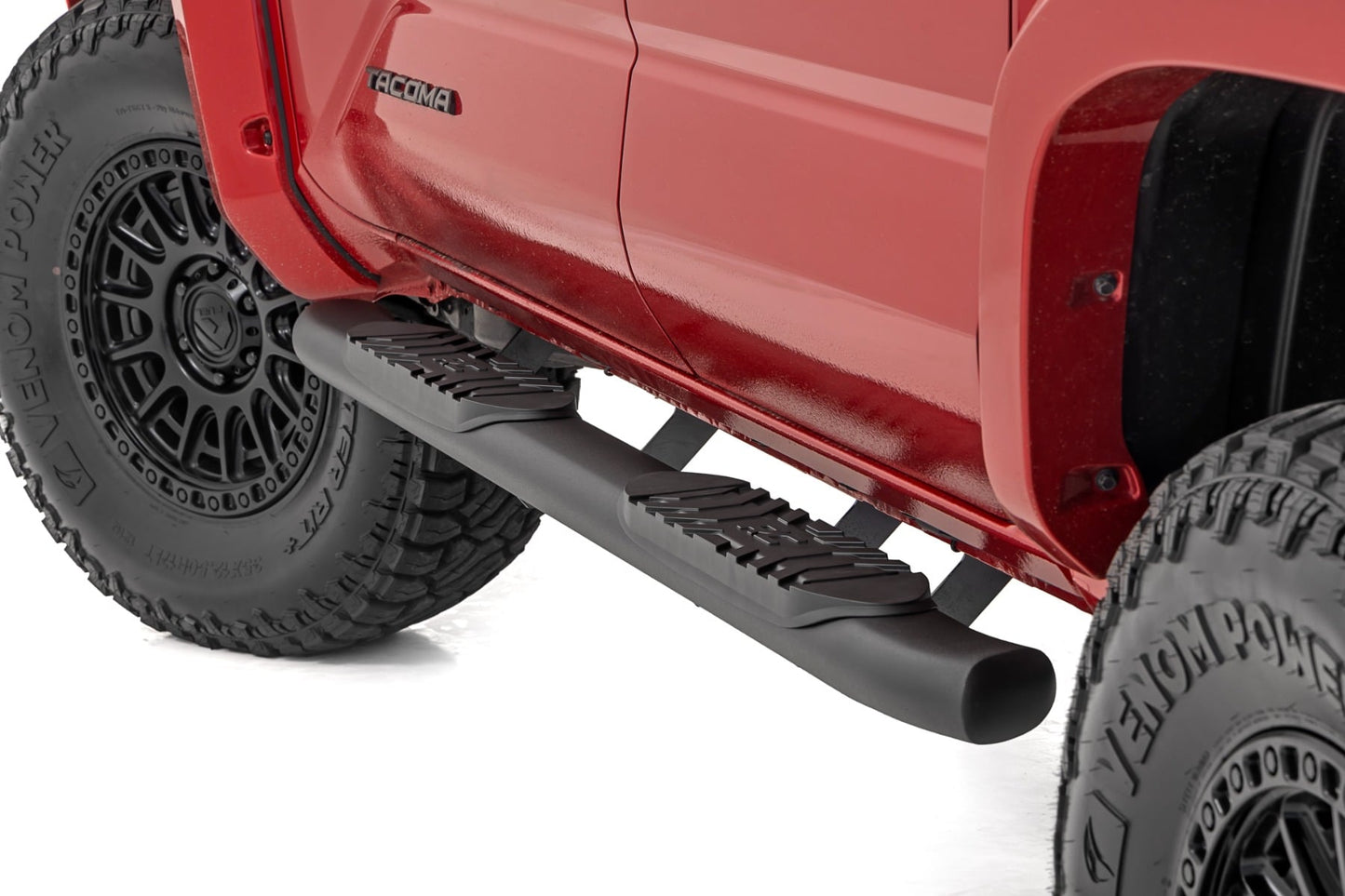 Oval Nerf Step | Double Cab | Black | Toyota Tacoma 2WD/4WD (2024-2026)