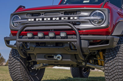 Nudge Bar | 3 Inch Wide Angle Led (x4) | Oe Modular Steel | Ford Bronco (21-26)