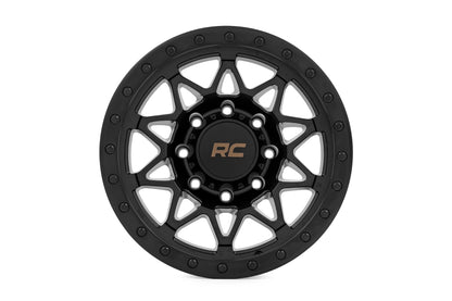 Rough Country 78 Series Wheel | Simulated Beadlock | Black | 18x9 | 8x170 | 0mm