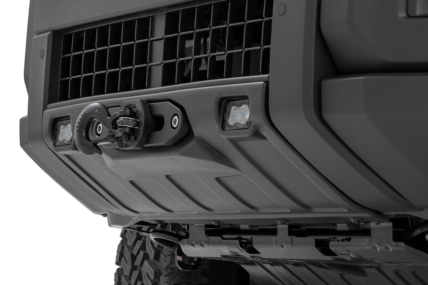 FXS Hidden Winch Mount | White SAE | PRO9500S | Toyota Land Cruiser (24-26)