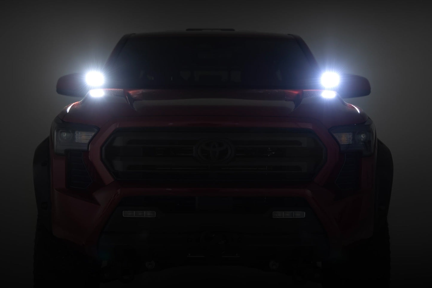 LED Light Kit | Ditch Mount | 2" Black Pair | Amber DRL | Toyota Tacoma (24-26)