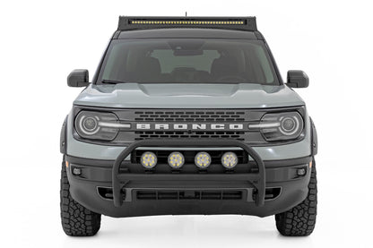 Nudge Bar | w/ Tow Hooks | 4 Inch Round Led (x4) | Ford Bronco Sport (21-24)