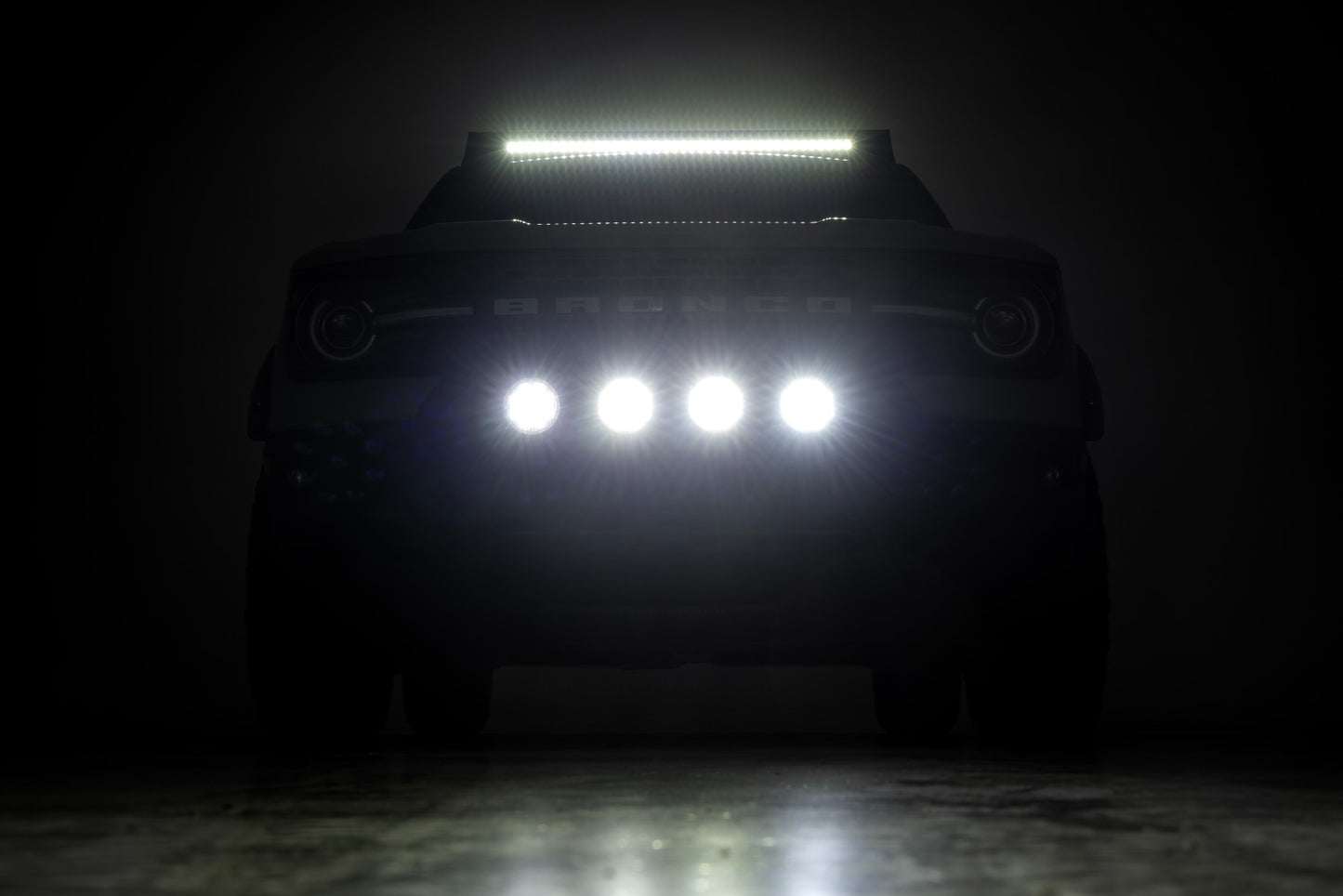 Nudge Bar | w/ Tow Hooks | 20 Inch Black Single Row LED | Ford Bronco Sport (21-24)