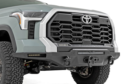 Hybrid Front Bumper | 12000S | Blk LED w/ White DRL | Toyota Tundra (22-26)