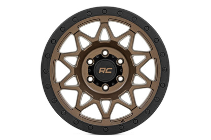 Rough Country 78 Series Wheel | Simulated Beadlock | Bronze/Black | 18x9 | 6x5.5 | -12mm