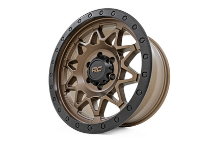Rough Country 78 Series Wheel | Simulated Beadlock | Bronze/Black | 18x9 | 8x180 | 0mm