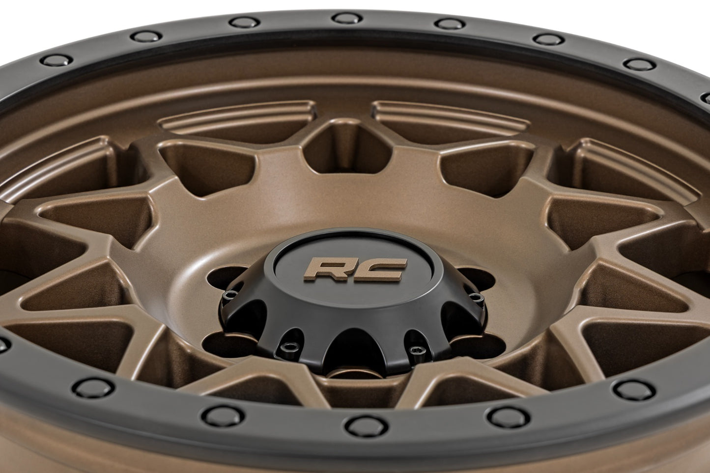 Rough Country 78 Series Wheel | Simulated Beadlock | Bronze/Black | 17x8.5 | 6x135 | +0mm
