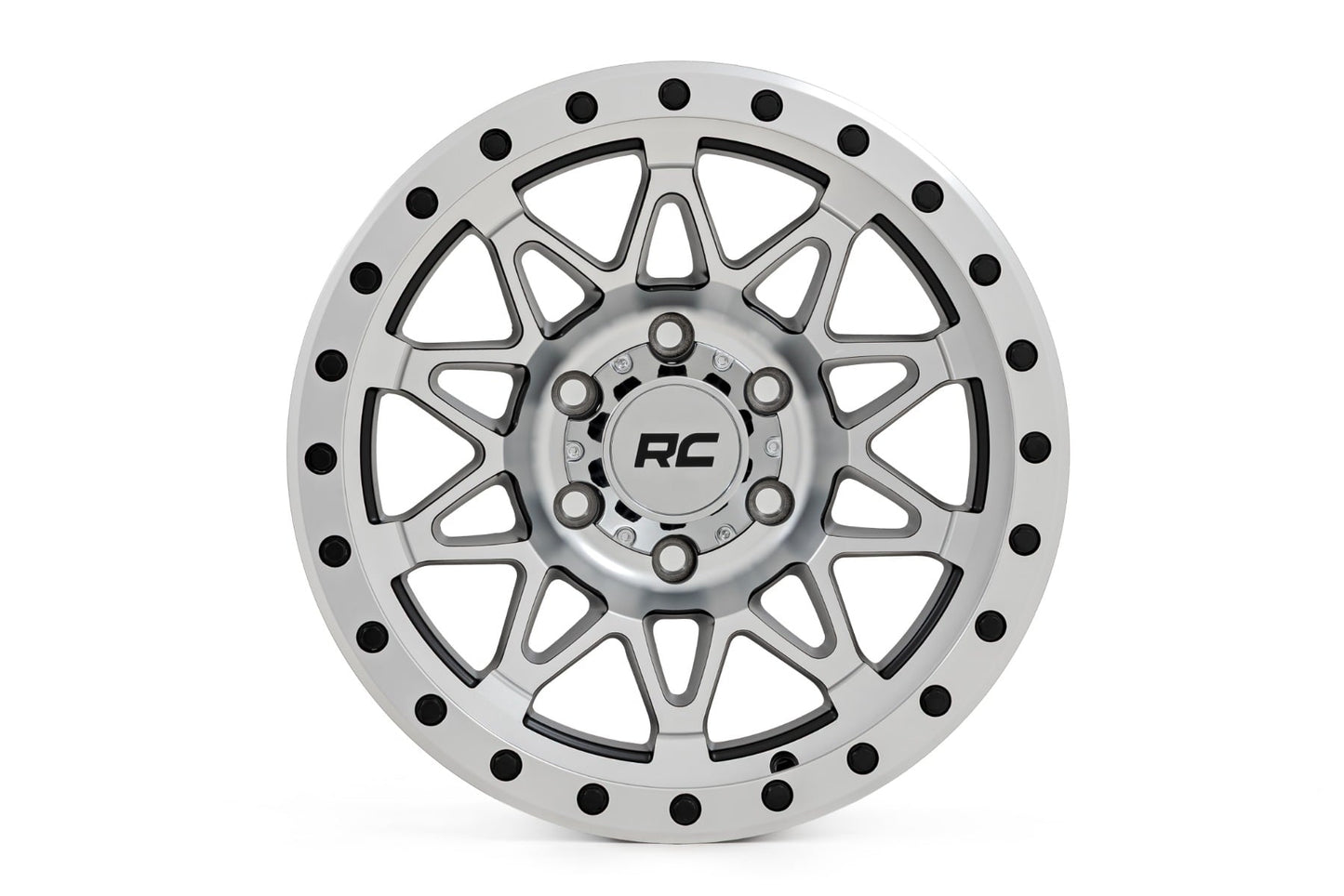 Rough Country 78 Series Wheel | Simulated Beadlock | Full Machine | 18x9 | 6x5.5 | -12mm