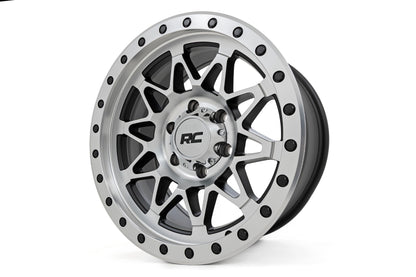 Rough Country 78 Series Wheel | Simulated Beadlock | Full Machine | 17x8.5 | 6x5.5 | +0mm