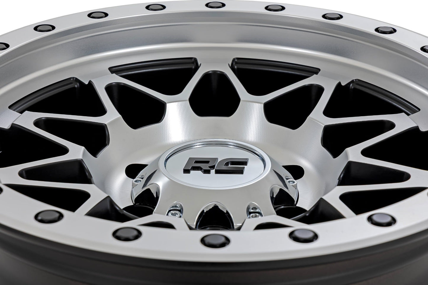 Rough Country 78 Series Wheel | Simulated Beadlock | Full Machine | 18x9 | 6x5.5 | -12mm