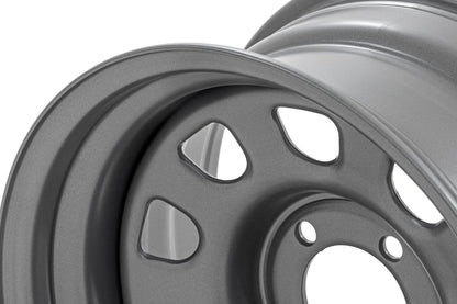 Steel Wheel | Gray | 17x9 | 6x5.5 | 4.25 Bore | -12