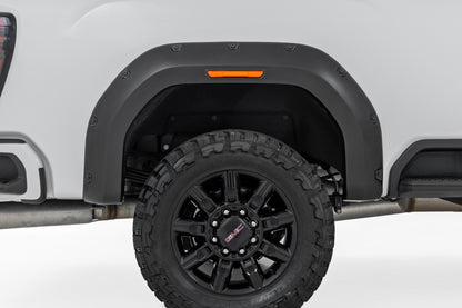 Pocket Fender Flares | GAN Silver Ice Metallic | GMC Sierra 2500 HD/Sierra 3500 HD (20-26)