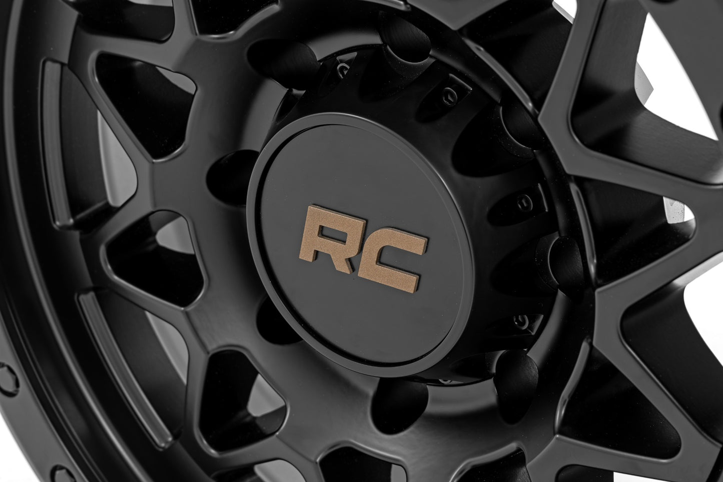 Rough Country 78 Series Wheel | Simulated Beadlock | Black | 18x9 | 8x6.5 | -12mm