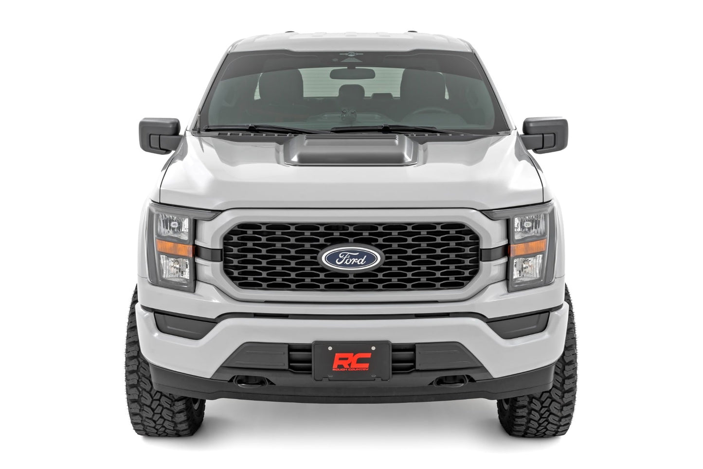 Hood Scoop | JS Iconic Siver | Ford F-150 2WD/4WD (2021-2026)