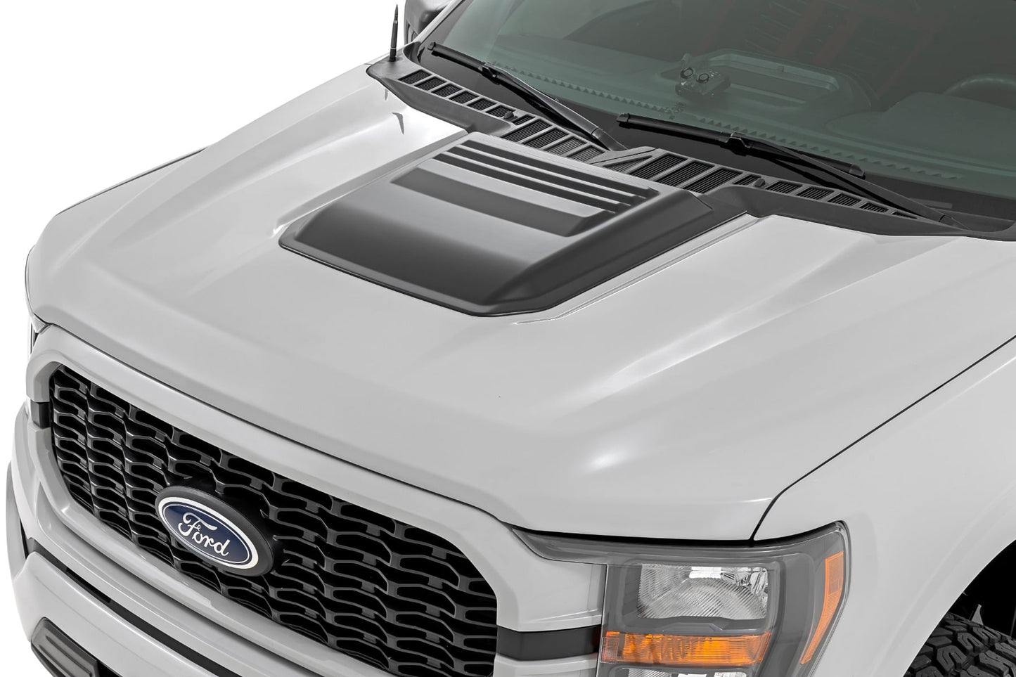 Hood Scoop | JS Iconic Siver | Ford F-150 2WD/4WD (2021-2026)