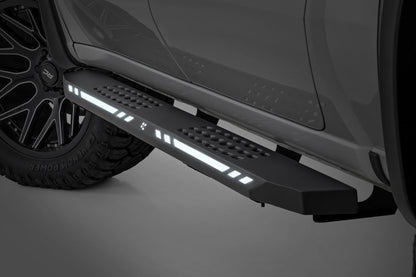 AC2 Running Boards | Amber/White | Crew Cab | Chevy/GMC 1500/2500HD/3500HD (19-26)