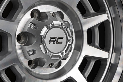 Rough Country 85 Series Wheel | Simulated Beadlock | Full Machine | 17x9 | 8x6.5 | +0