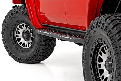 Rough Country 82 Series Wheel | One-Piece | Machined Semi Gloss Black | 17x9 | 6x5.5 | -12mm