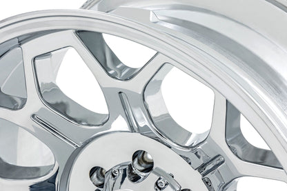 Rough Country 77 Series Wheel | One-Piece |Chrome | 22x12 | 6x5.5 | -44mm
