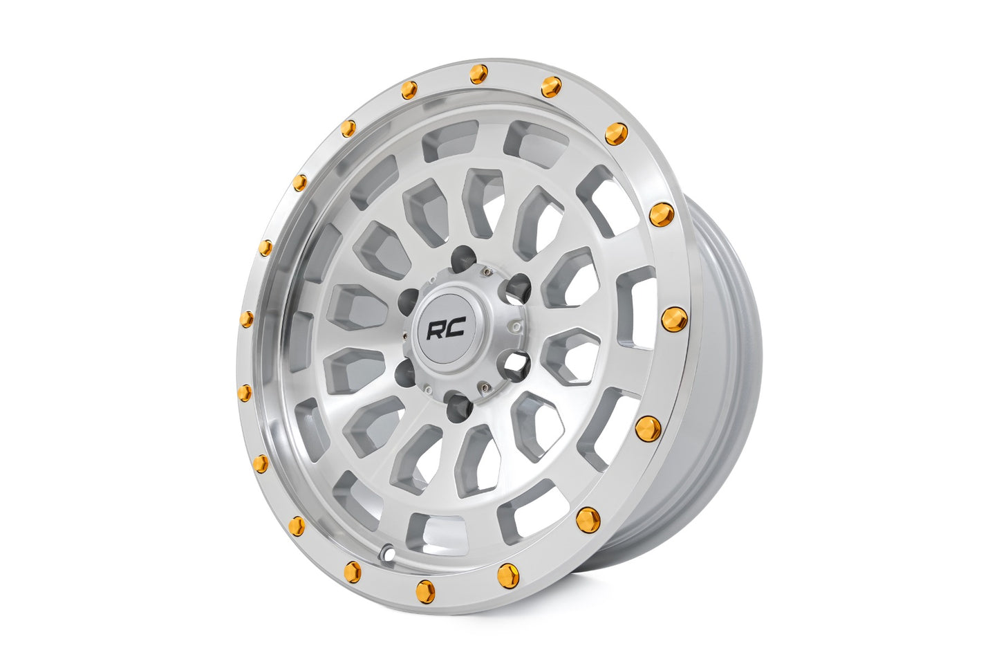 Rough Country 87 Series Wheel | Simulated Beadlock | Full Machine | 17x8.5 | 6x5.5 | +0mm